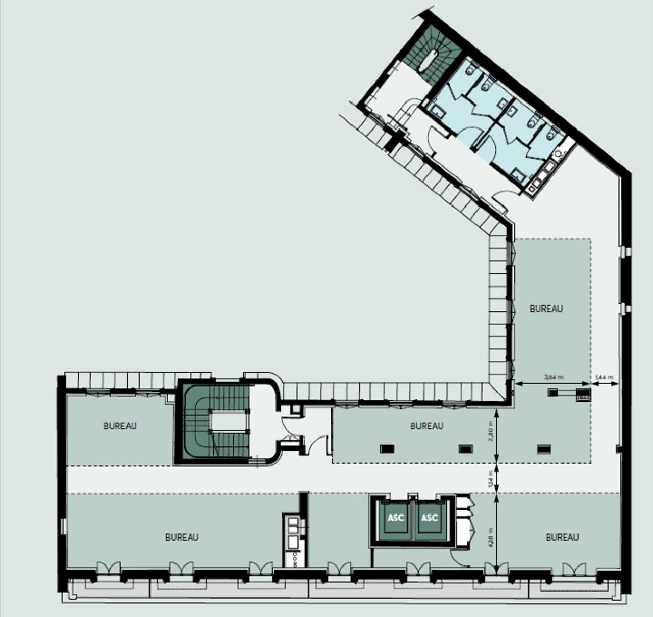 Bureau Paris 2409m² Location bureau Paris OLBUR2119774 22